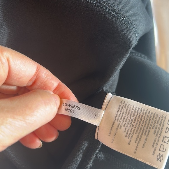 LOLE dress Size SM Black midi quarter front zip empire waist ,cotton lyocell - Picture 12 of 12